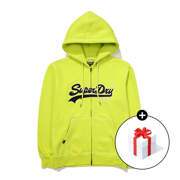 [슈퍼드라이] N-팩 빈티지 투웨이 후드 집업 라임 S