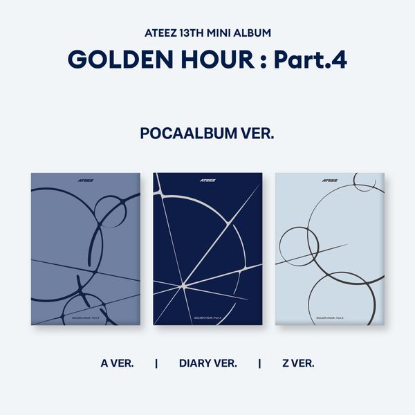 [3CD セット] ATEEZ - ミニアルバム13集 [GOLDEN HOUR : Part.4] (POCAALBUM Ver.)
