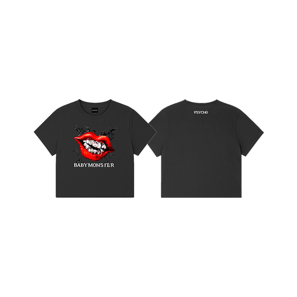 cn.ktown4u.com : BABYMONSTER - [PSYCHO] SYMBOL CROP TEE