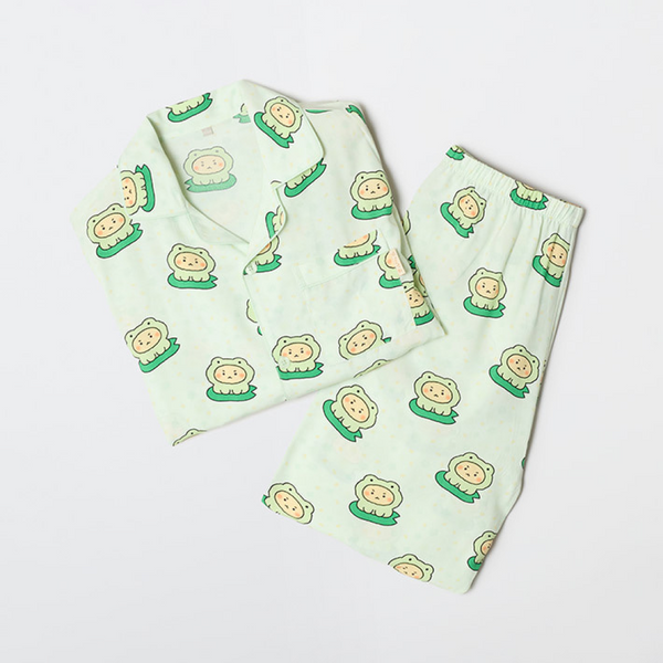 [SPAO] [マングロビンベア] マンゴミ 長袖パジャマ（GREEN）