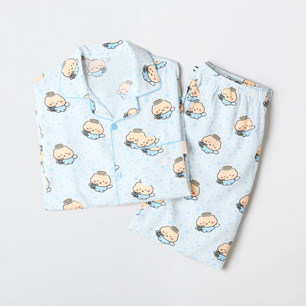 [SPAO] [マングロビンベア] マンゴミ 長袖パジャマ（ライトブルー）