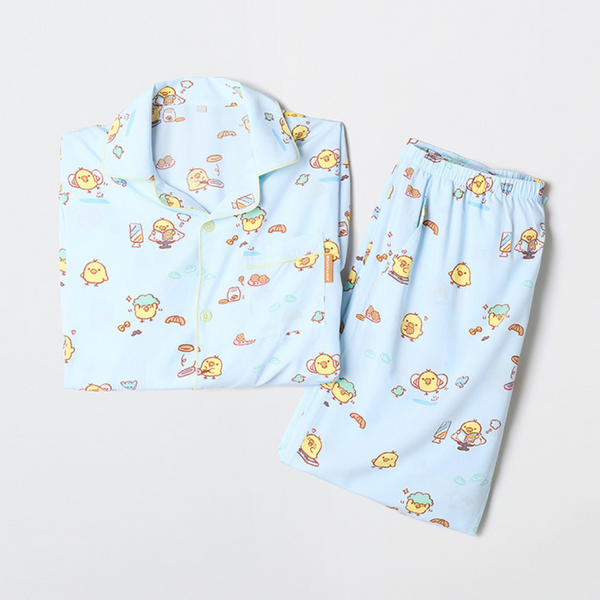 [SPAO] [リラックマ] NEW くまたちの自由時間 長袖パジャマ（ライトブルー）