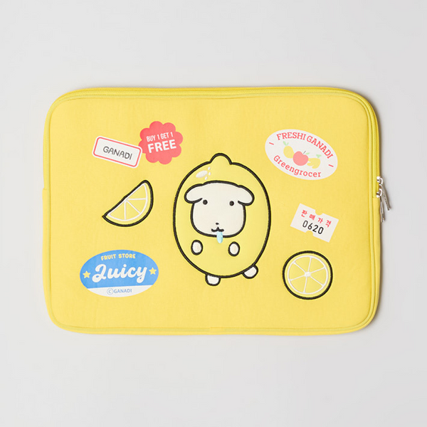[SPAO] [ガナディ] 甘さMAX ガナディ ノートパソコンポーチ（イエロー）