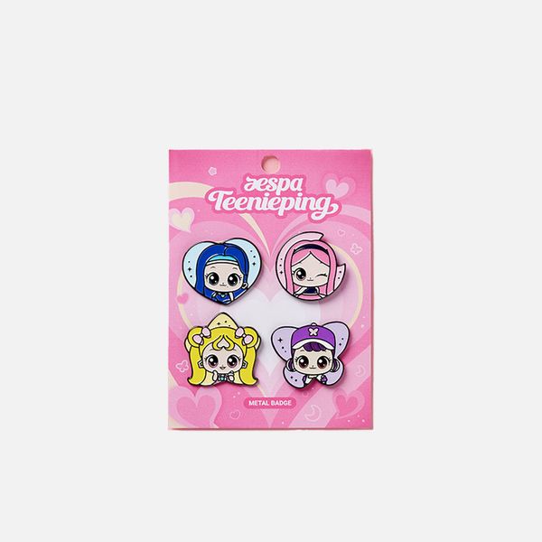 jp.ktown4u.com : [ティニピン] aespa メタルバッジセット