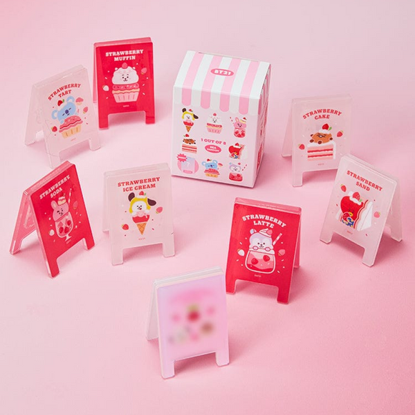 BT21 RANDOM ACRYLIC MULTI-CLIP STRAWBERRY PARTY (1P)