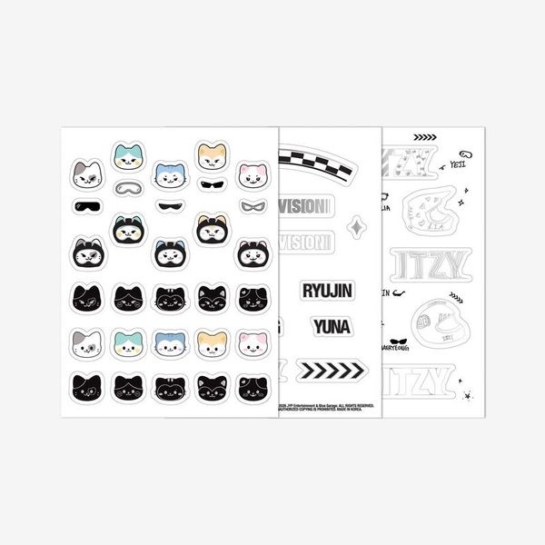 ITZY - [3RD WORLD TOUR [TUNNEL VISION] MD] LIGHT RING CUSTOM STICKER SET