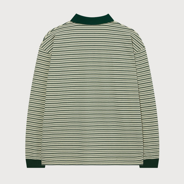[COVERNAT] マルチストライプカラーロングスリーブ_グリーン
