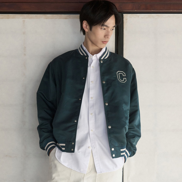 [COVERNAT] クールマックスCロゴオックスフォードシャツ_オフホワイト