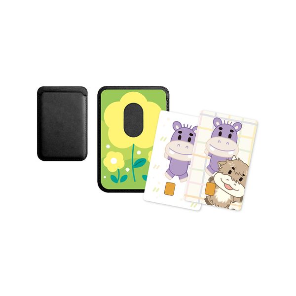 YOO HWE SEUNG (N.Flying) - [Hamang&Somang MD] MAGSAFE CARD CASE & STICKER SET (B Ver.) (Black)