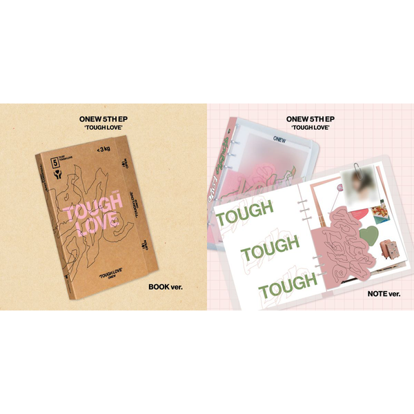 [Photo Event] ONEW - 5th Mini Album [TOUGH LOVE] (BOOK Ver. / NOTE Ver. Random)