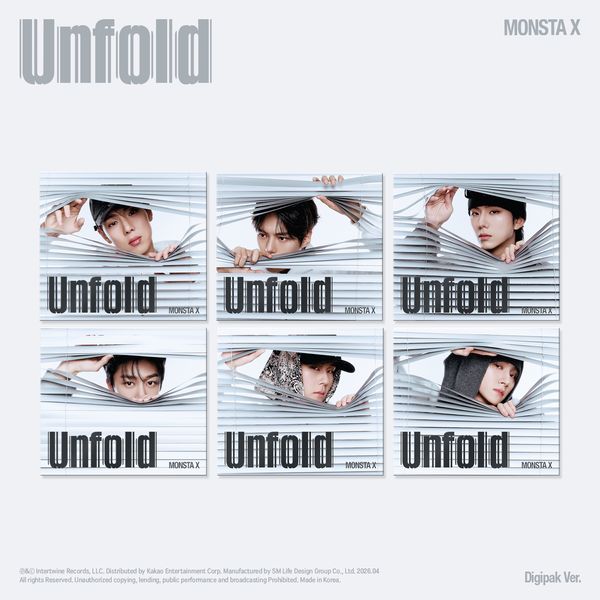 [6CD SET] MONSTA X - English Album [Unfold] (DIGIPACK Ver.) (Limited Edition)