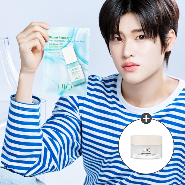 [유이크] 바이옴 레미디 포어리셋 PDRN 카밍 마스크시트 5매(22ml*5)