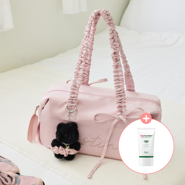 [J.ESTINA] [CELEB PICK] BALLO MD 抽绳波士顿肩背包 PK