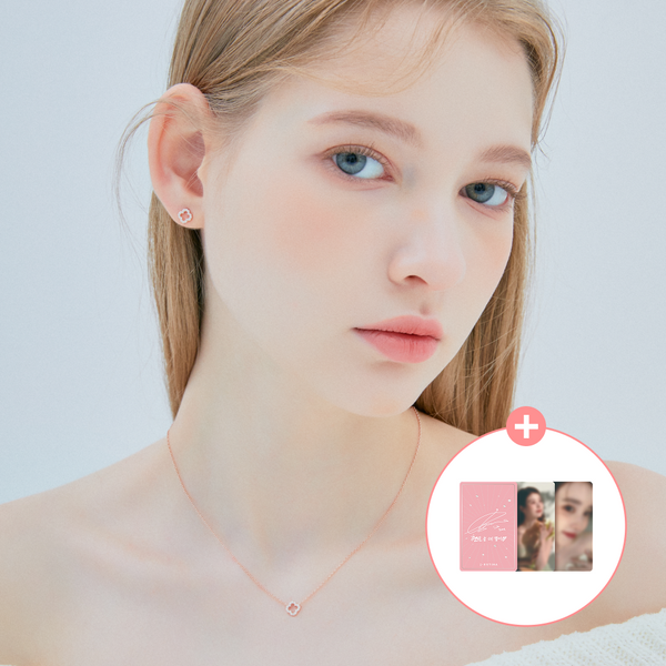 [J.ESTINA] LALA J.CLOVER 项链_玫瑰金