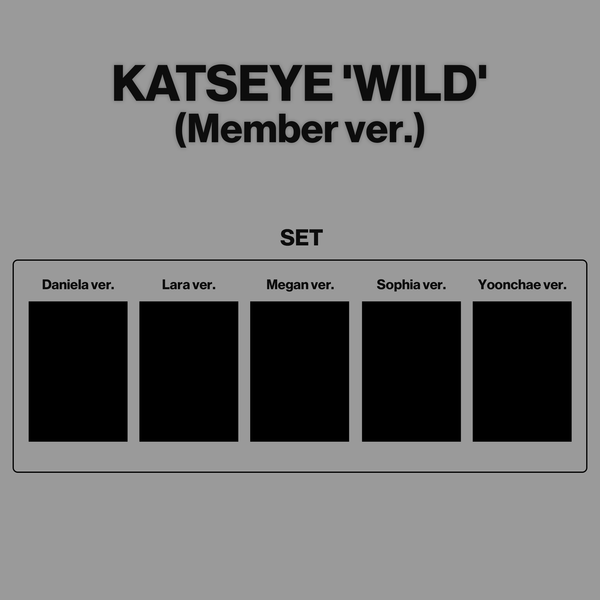 [Ktown4u Special Gift] [5CD SET] KATSEYE - [WILD] (Member ver.)