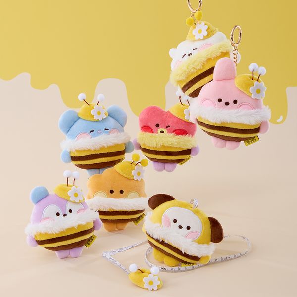BT21 Minini Honey Bee Doll Measure Keyring (7 Types)