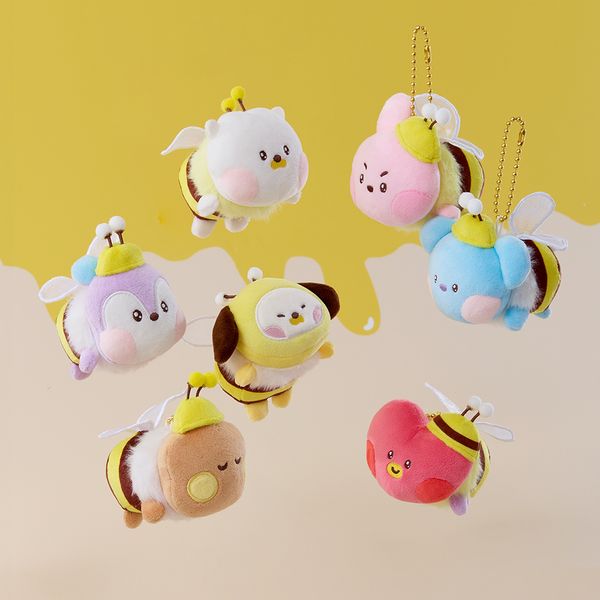 BT21 Mini Mini Honey Bee Doll Keyring (7 Types)