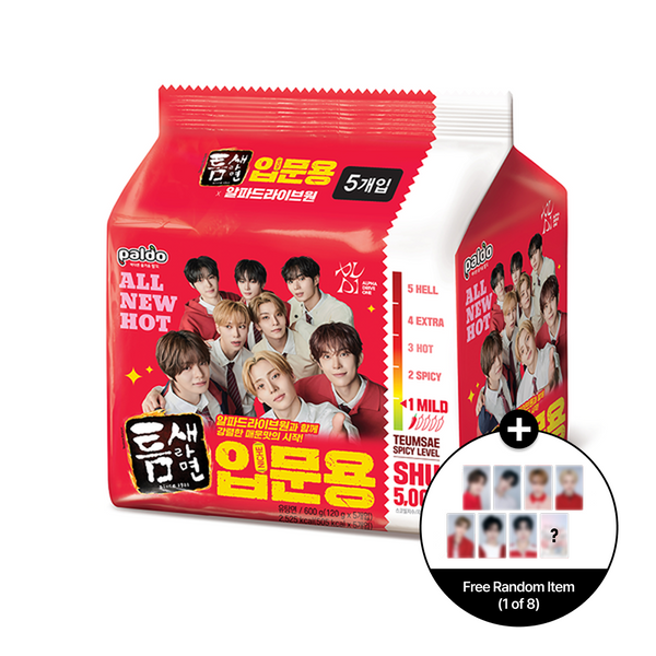 [Paldo] Teumsae Ramen 120g*5ea X ALPHADRIVEONE PHOTO CARD