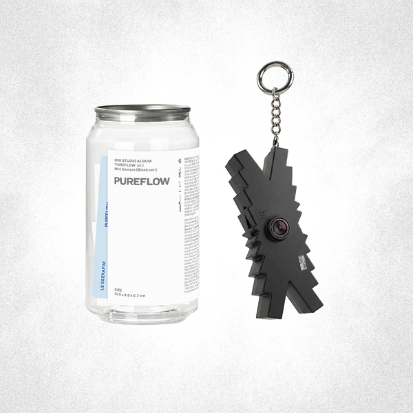 LE SSERAFIM - 2nd Studio Album ‘PUREFLOW’ pt.1 (Mini Camera Ver.) (Black Ver.)