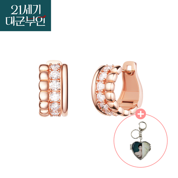 [J.ESTINA] [21世紀の大君夫人] Morve ピアス_ローズゴールド