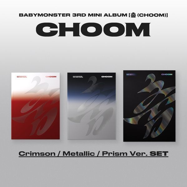 [Online Lucky Draw Event] BABYMONSTER 3rd MINI ALBUM [CHOOM] Crimson / Metallic / Prism Ver. (SET) **Non-refundable**