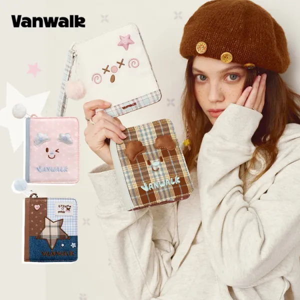 [Vanwork] Cozy Pattern Passport Wallet 4 Types