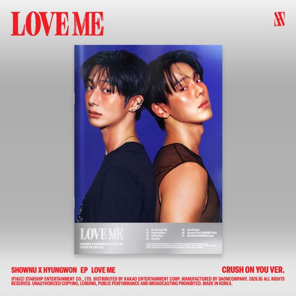 SHOWNU X HYUNGWON - EP Album [LOVE ME] (CRUSH ON YOU Ver.)