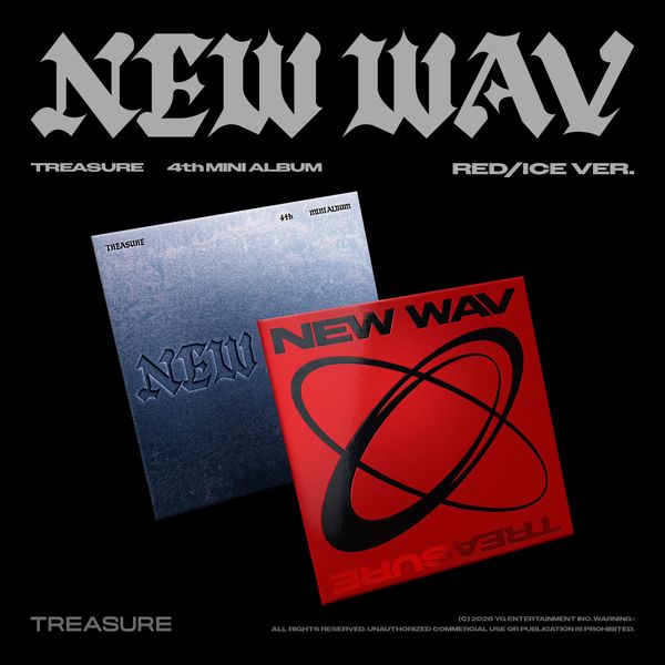 [케타포 Special Gift] 트레저 (TREASURE) 4th MINI ALBUM [NEW WAV] RED/ICE VER.