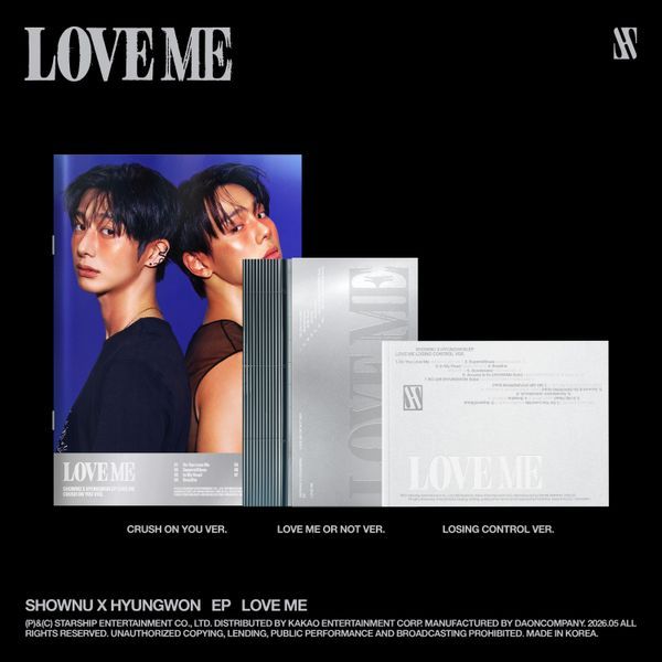 [3CD Set] SHOWNU X HYUNGWON - EP Album [LOVE ME]
