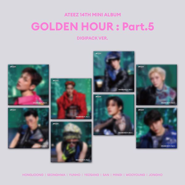 ATEEZ - 14th Mini Album [GOLDEN HOUR : Part.5] (DIGIPACK Ver.) (Random Ver.)