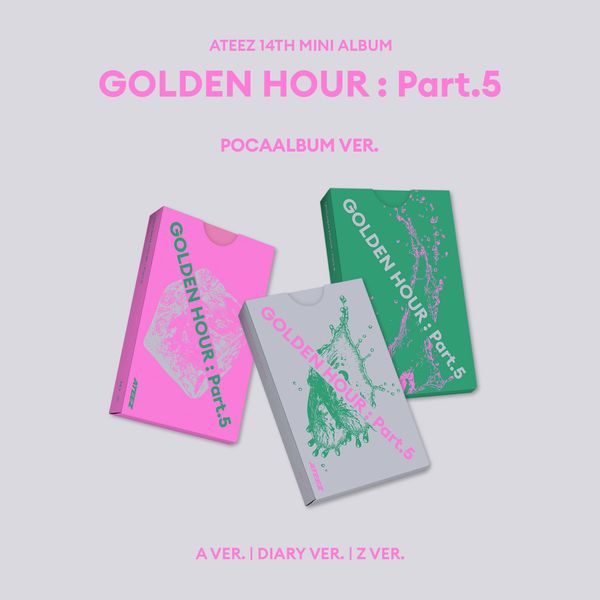 [3CD Set] ATEEZ - 14th Mini Album [GOLDEN HOUR : Part.5] (POCAALBUM)