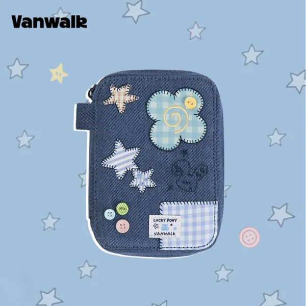 お取り置き中　2way 刺繍のポーチ　2カラー使用　ハンドメイド jp.ktown4u.com : [VANWALK] 2WAY 刺繍ポーチ (3color)