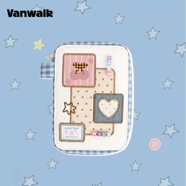 お取り置き中　2way 刺繍のポーチ　2カラー使用　ハンドメイド jp.ktown4u.com : [VANWALK] 2WAY 刺繍ポーチ (3color)
