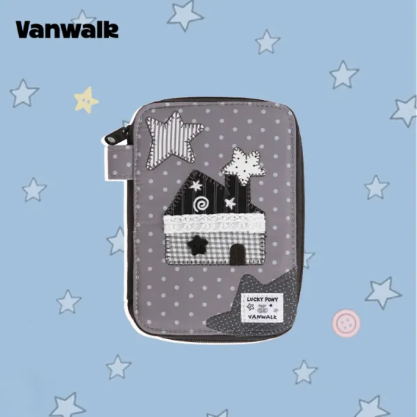 jp.ktown4u.com : [VANWALK] 2WAY 刺繍ポーチ (3color)