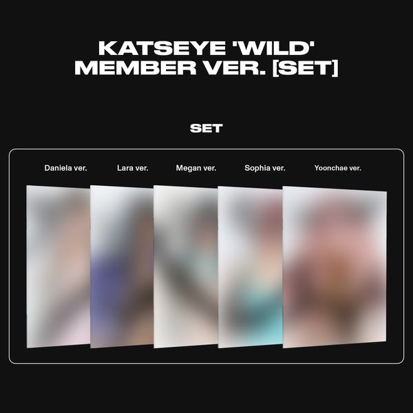 [케타포 Special Gift] [5CD 세트상품] 캣츠아이 (KATSEYE) - [WILD] (Member ver.)