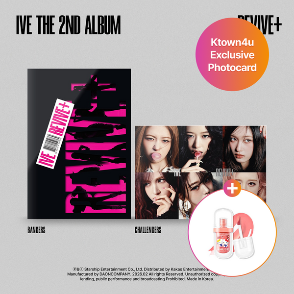 [Shopping Week SET] IVE - 2nd Studio Album [REVIVE+] (Random Ver.) + [Amuse] Gel Fit Tint 09 Peach Coco [Hello Kitty Limited Edition]