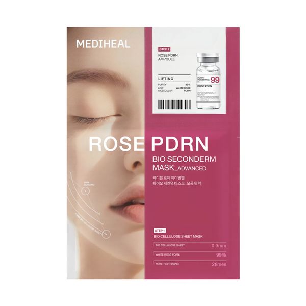 [MEDIHEAL] Rose PDRN Bio Seconderm Mask 23ml_10EA