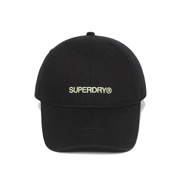 [Superdry] N-PACK 基础Logo棒球帽 黑色