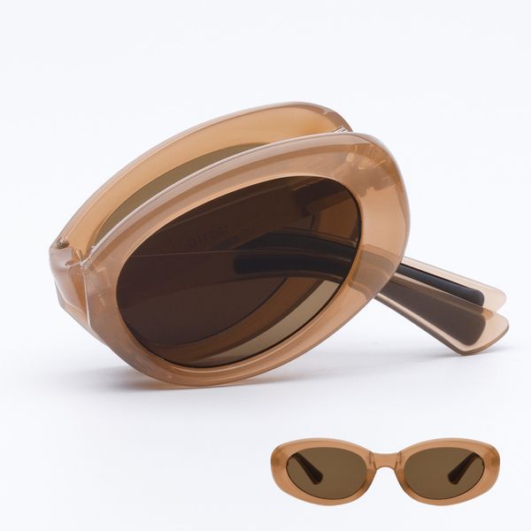 [MONSTA X HYUNGWON] [RECLOW] NIRNIR Folding Sunglasses BROWN