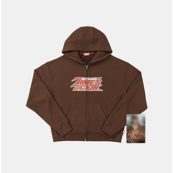 U-KNOW - [2026 [U-KNOW PROJECT 26 : SCENE#1] in SEOUL MD] Zip-up Hoodie SET (BROWN Ver.)