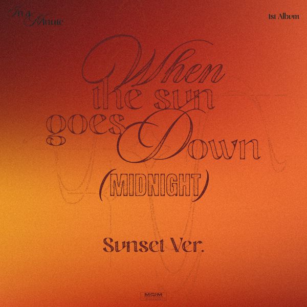 [Ketapo Special Gift] In A Minute - 1st Studio Album [When the sun goes down : Midnight] (Sunset Ver.)