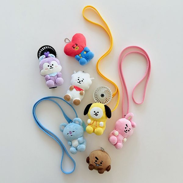 BT21_26 TRAVEL_Two-Way Plush Holder Keyring (7 Types)