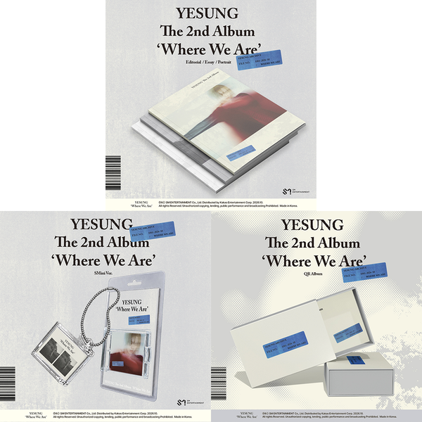 [Ktown4u特典赠送] [3CD 套装] YESUNG - 正规2辑 [Where We Are] (Photobook + SMini + QR Ver.)