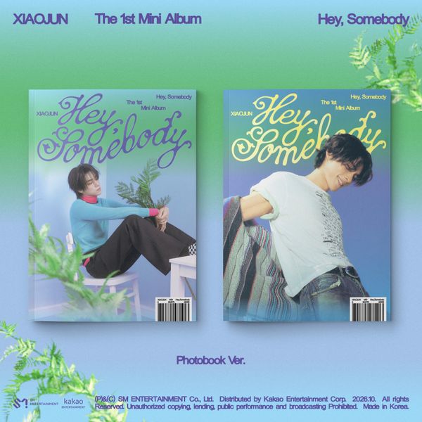 [2CD 세트상품] 샤오쥔 (XIAOJUN) - 미니앨범 1집 [Hey, Somebody] (Photobook Ver.)