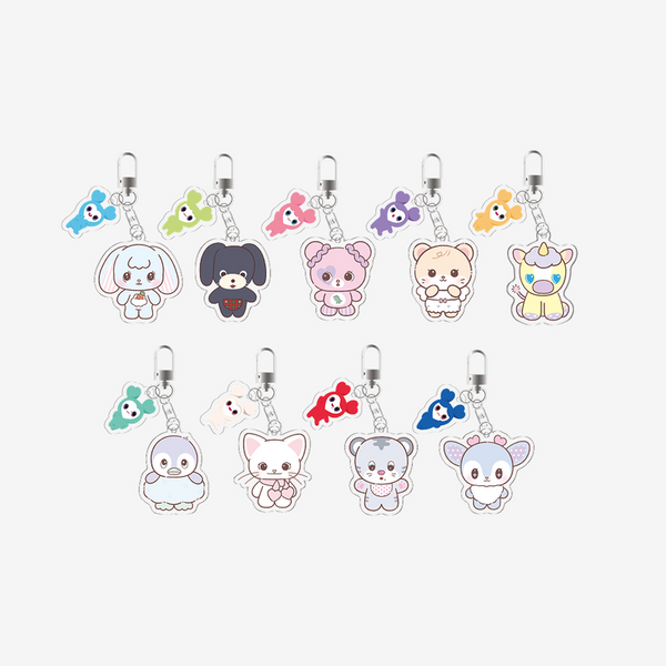 TWICE - [11TH ANNIVERSARY POP-UP [TWICE THE THRILL] MD] TDOONGZ SECRET ACRYLIC KEYRING (RANDOM1 out of 9)